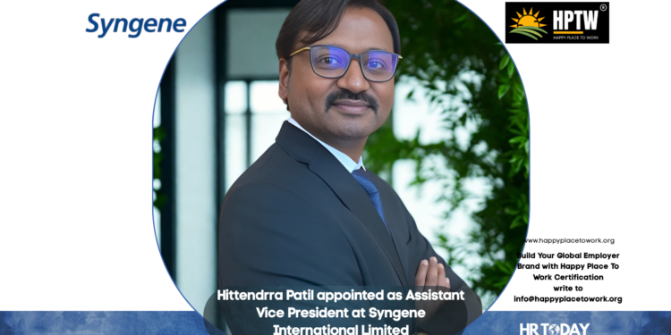 Hittendrra Patil appointed as Assistant Vice President at Syngene International Limited