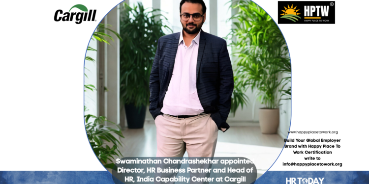 Swaminathan Chandrashekhar appointed Director, HR Business Partner and Head of HR, India Capability Center at Cargill