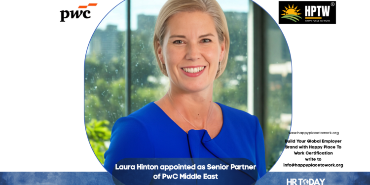 Laura Hinton appointed as Senior Partner of PwC Middle East
