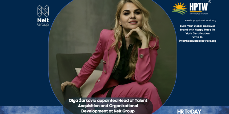Olga Žarković appointed Head of Talent Acquisition and Organizational Development at Nelt Group