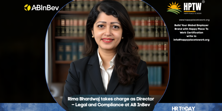 Rima Bhardwaj takes charge as Director – Legal and Compliance at AB InBev