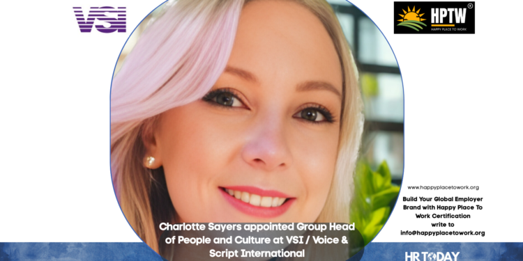 Charlotte Sayers appointed Group Head of People and Culture at VSI / Voice & Script International