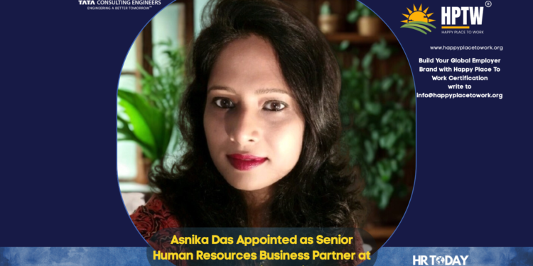 Asnika Das Appointed as Senior Human Resources Business Partner at Tata Consulting Engineers