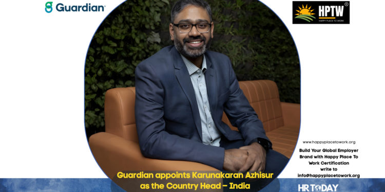 Guardian appoints Karunakaran Azhisur as the Country Head – India