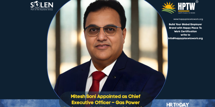 Mitesh Soni Appointed as Chief Executive Officer – Gas Power Business at SOLEN – Energizing Africa