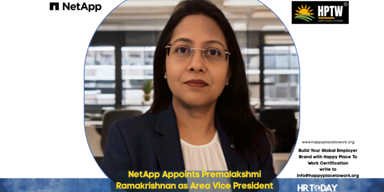 NetApp Appoints Premalakshmi Ramakrishnan as Area Vice President for India and the SAARC region