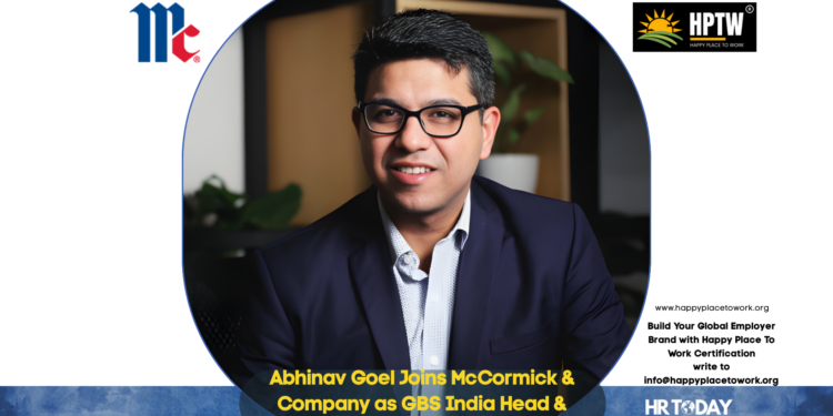 Abhinav Goel Joins McCormick & Company as GBS India Head & Global Process Improvement Leader