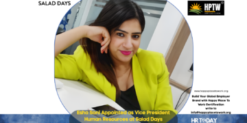Esha Soni Appointed as Vice President Human Resources at Salad Days