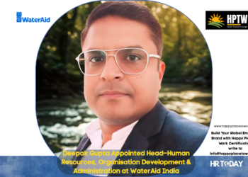 Deepak Gupta Appointed Head–Human Resources, Organisation Development & Administration at WaterAid India