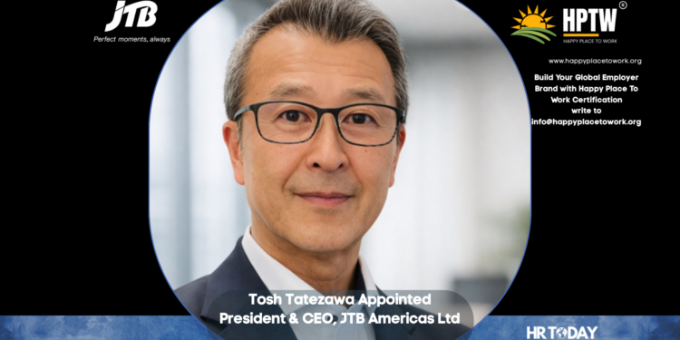 Tosh Tatezawa Appointed President & CEO, JTB Americas Ltd