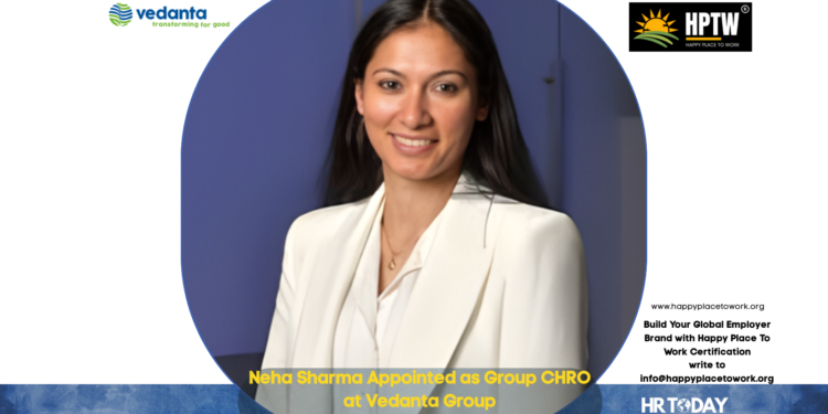 Neha Sharma Appointed as Group CHRO at Vedanta Group