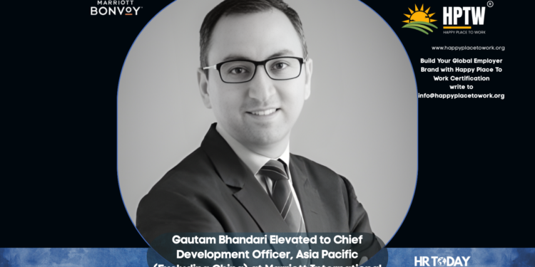 Gautam Bhandari Elevated to Chief Development Officer, Asia Pacific (Excluding China) at Marriott International
