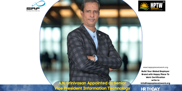 A.N. Srinivasan Appointed as Senior Vice President Information Technology at SRF Limited