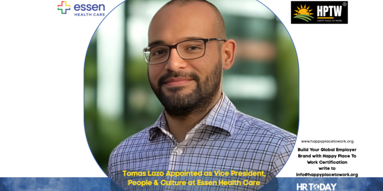 Tomas Lazo Appointed as Vice President, People & Culture at Essen Health Care