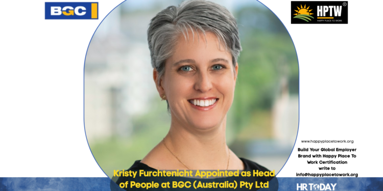Kristy Furchtenicht Appointed as Head of People at BGC (Australia) Pty Ltd