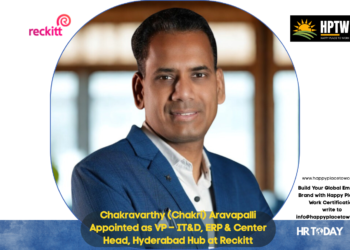 Chakravarthy (Chakri) Aravapalli Appointed as VP – IT&D, ERP & Center Head, Hyderabad Hub at Reckitt