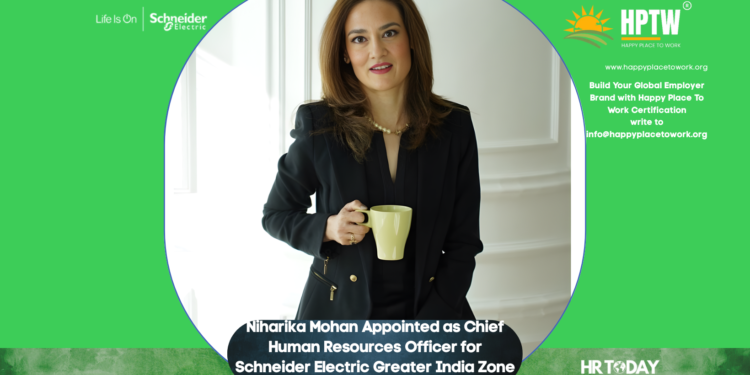Niharika Mohan Appointed as Chief Human Resources Officer for Schneider Electric Greater India Zone