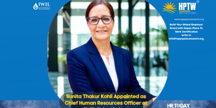 Sunita Thakur Kohli Appointed as Chief Human Resources Officer at JWIL Infra Limited
