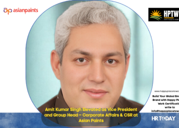 Amit Kumar Singh Elevated as Vice President and Group Head – Corporate Affairs & CSR at Asian Paints