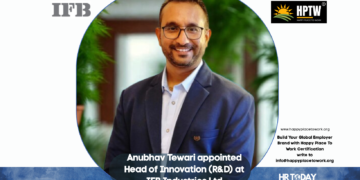 Anubhav Tewari appointed Head of Innovation (R&D) at IFB Industries Ltd