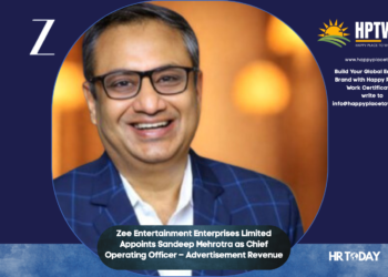 Zee Entertainment Enterprises Limited Appoints Sandeep Mehrotra as Chief Operating Officer – Advertisement Revenue