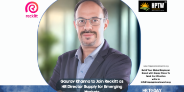 Gaurav Khanna to Join Reckitt as HR Director Supply for Emerging Markets