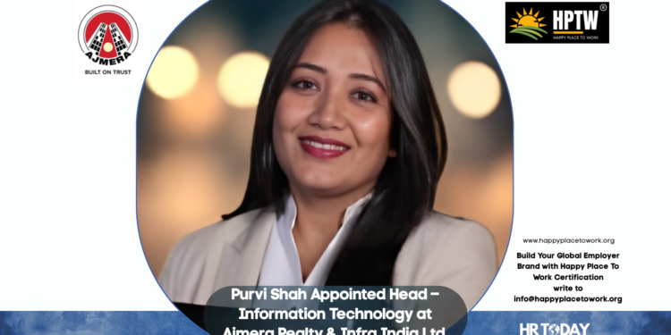 Purvi Shah Appointed Head – Information Technology at Ajmera Realty & Infra India Ltd.