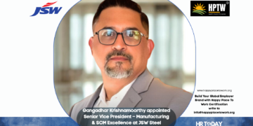 Gangadhar Krishnamoorthy appointed Senior Vice President – Manufacturing & SCM Excellence at JSW Steel