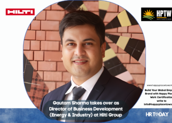 Gautam Sharma takes over as Director of Business Development (Energy & Industry) at Hilti Group