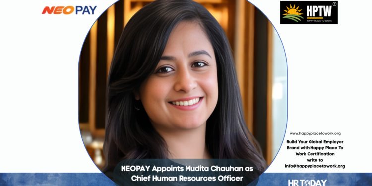 NEOPAY Appoints Mudita Chauhan as Chief Human Resources Officer
