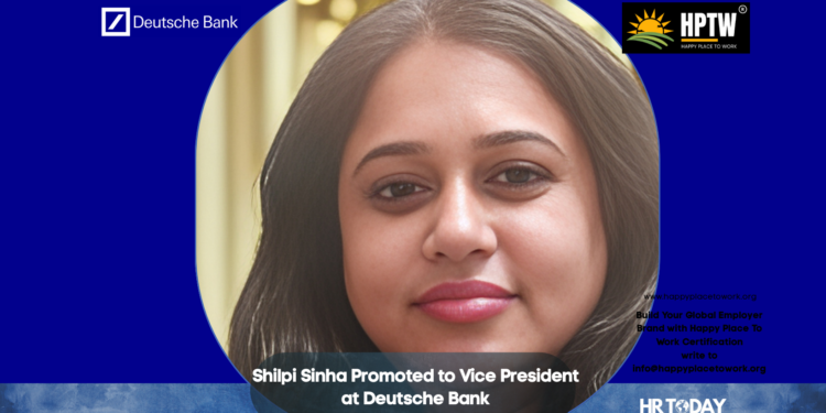 Shilpi Sinha Promoted to Vice President at Deutsche Bank