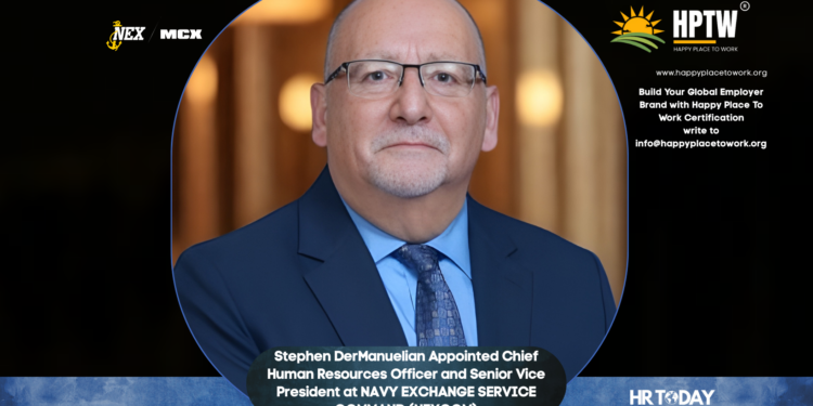 Stephen DerManuelian Appointed Chief Human Resources Officer and Senior Vice President at NAVY EXCHANGE SERVICE COMMAND (NEXCOM)