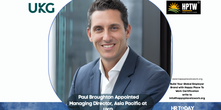 Paul Broughton Appointed Managing Director, Asia Pacific at UKG