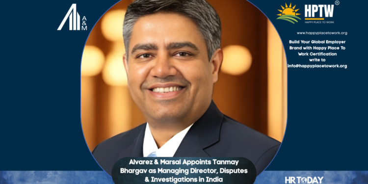 Alvarez & Marsal Appoints Tanmay Bhargav as Managing Director, Disputes & Investigations in India