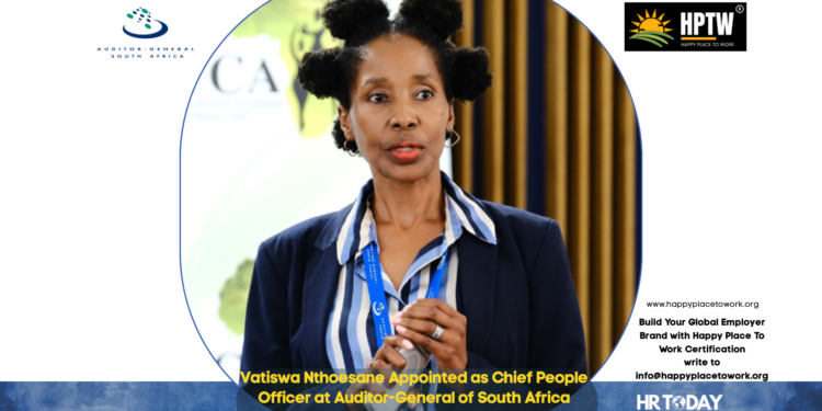 Vatiswa Nthoesane Appointed as Chief People Officer at Auditor-General of South Africa