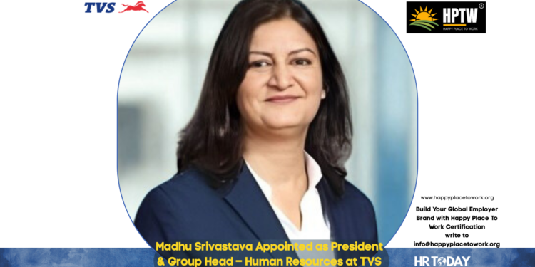 Madhu Srivastava Appointed as President & Group Head – Human Resources at TVS Motor Company