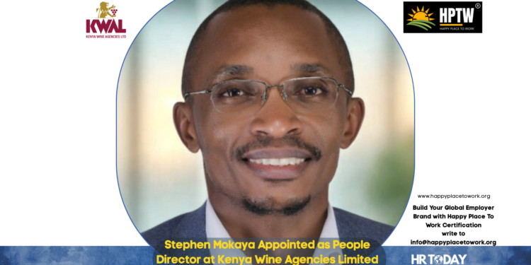 Stephen Mokaya Appointed as People Director at Kenya Wine Agencies Limited – KWAL