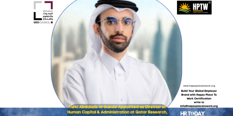 Turki Abdulaziz Al-Subaie Appointed as Director of Human Capital & Administration at Qatar Research, Development and Innovation (QRDI) Council