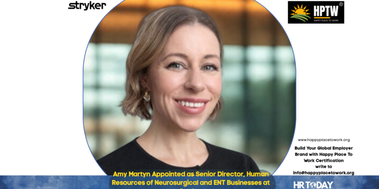 Amy Martyn Appointed as Senior Director, Human Resources of Neurosurgical and ENT Businesses at Stryker