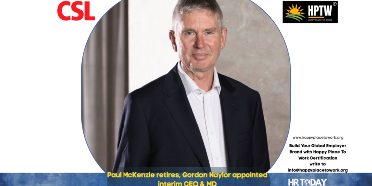 Paul McKenzie retires, Gordon Naylor appointed interim CEO & MD