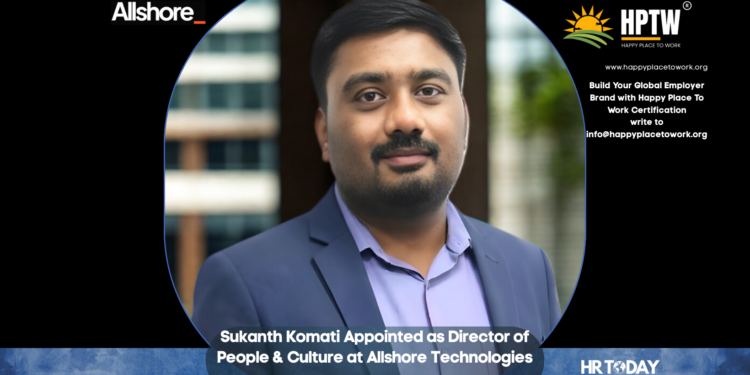 Sukanth Komati Appointed as Director of People & Culture at Allshore Technologies