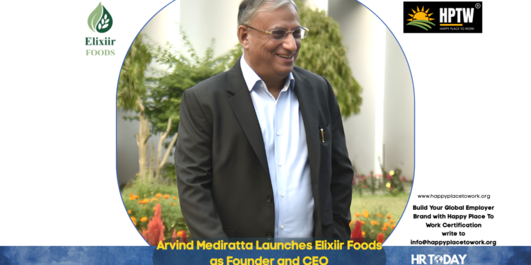 Arvind Mediratta Launches Elixiir Foods as Founder and CEO