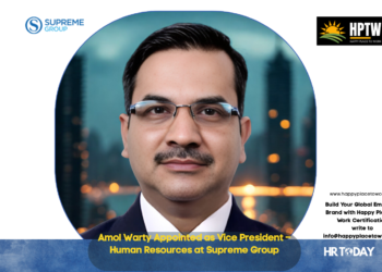 Amol Warty Appointed as Vice President – Human Resources at Supreme Group