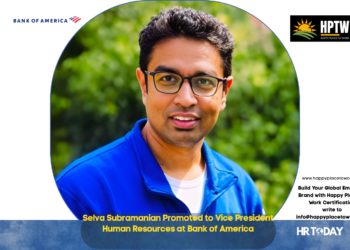 Selva Subramanian Promoted to Vice President Human Resources at Bank of America