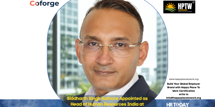 Siddharth Singh Rathore Appointed as Head of Human Resources India at Coforge