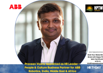 Praveen Voona Appointed as HR Leader – People & Culture Business Partner for ABB Robotics, India, Middle East & Africa