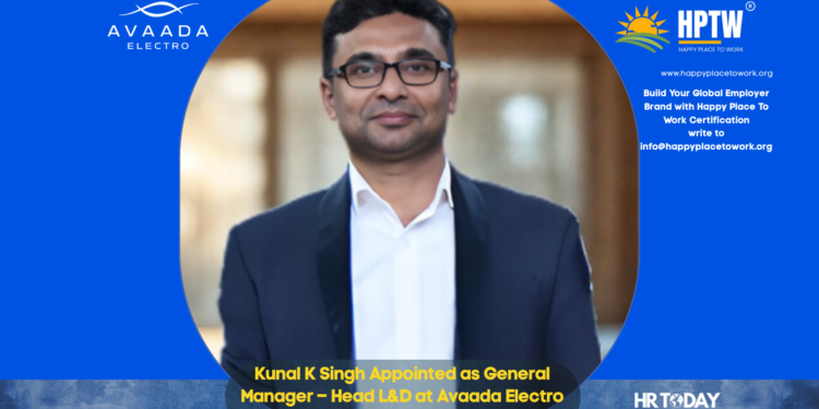 Kunal K Singh Appointed as General Manager – Head L&D at Avaada Electro