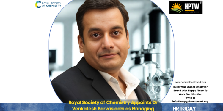 Royal Society of Chemistry Appoints Dr Venkatesh Sarvasiddhi as Managing Director for India and South Asia