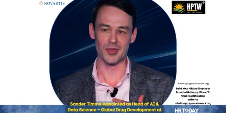 Sander Timme Appointed as Head of AI & Data Science – Global Drug Development at Novartis