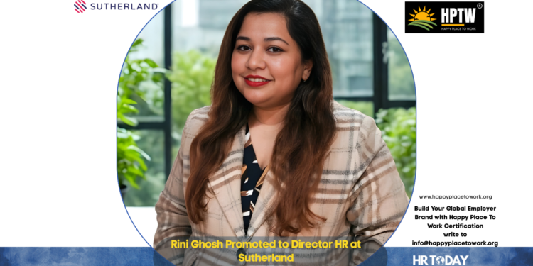Rini Ghosh Promoted to Director HR at Sutherland